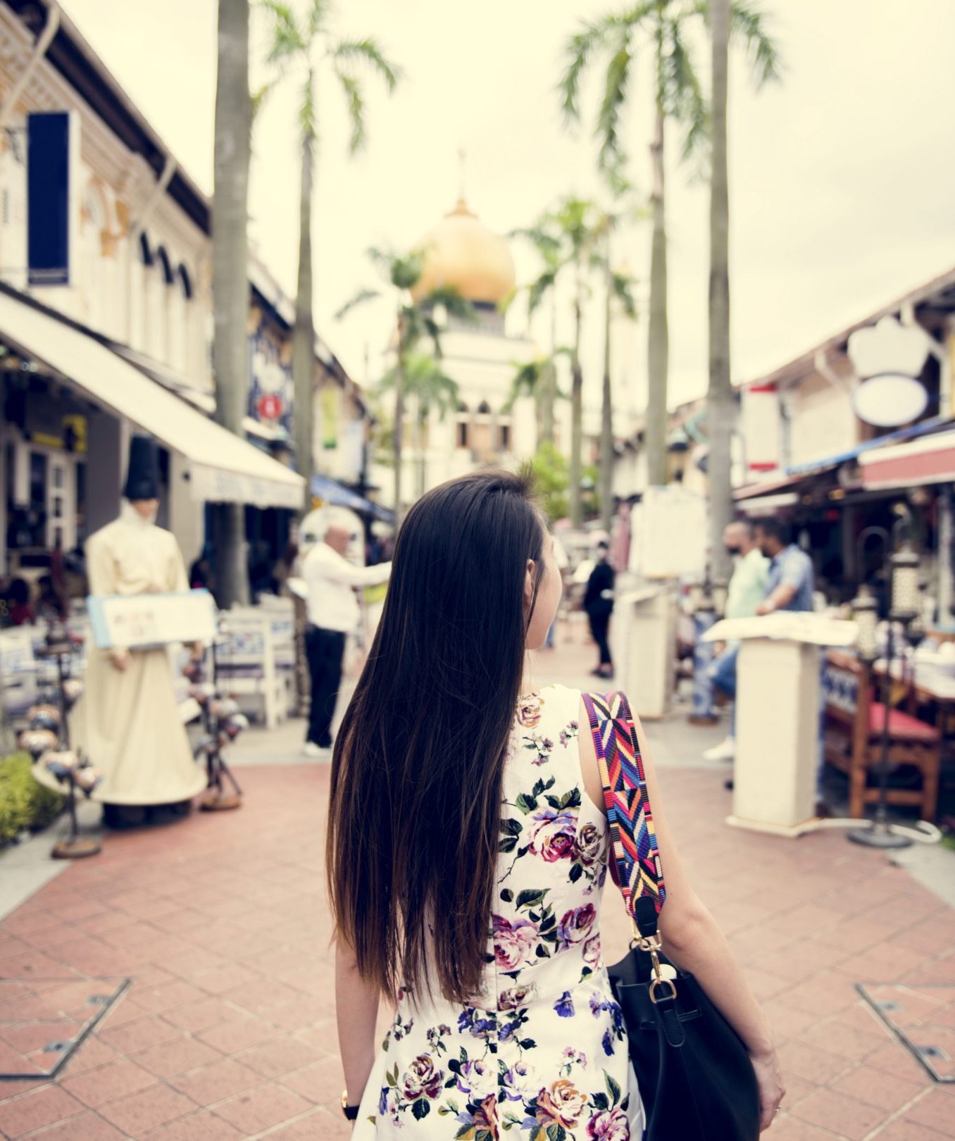 Asian woman on a holiday