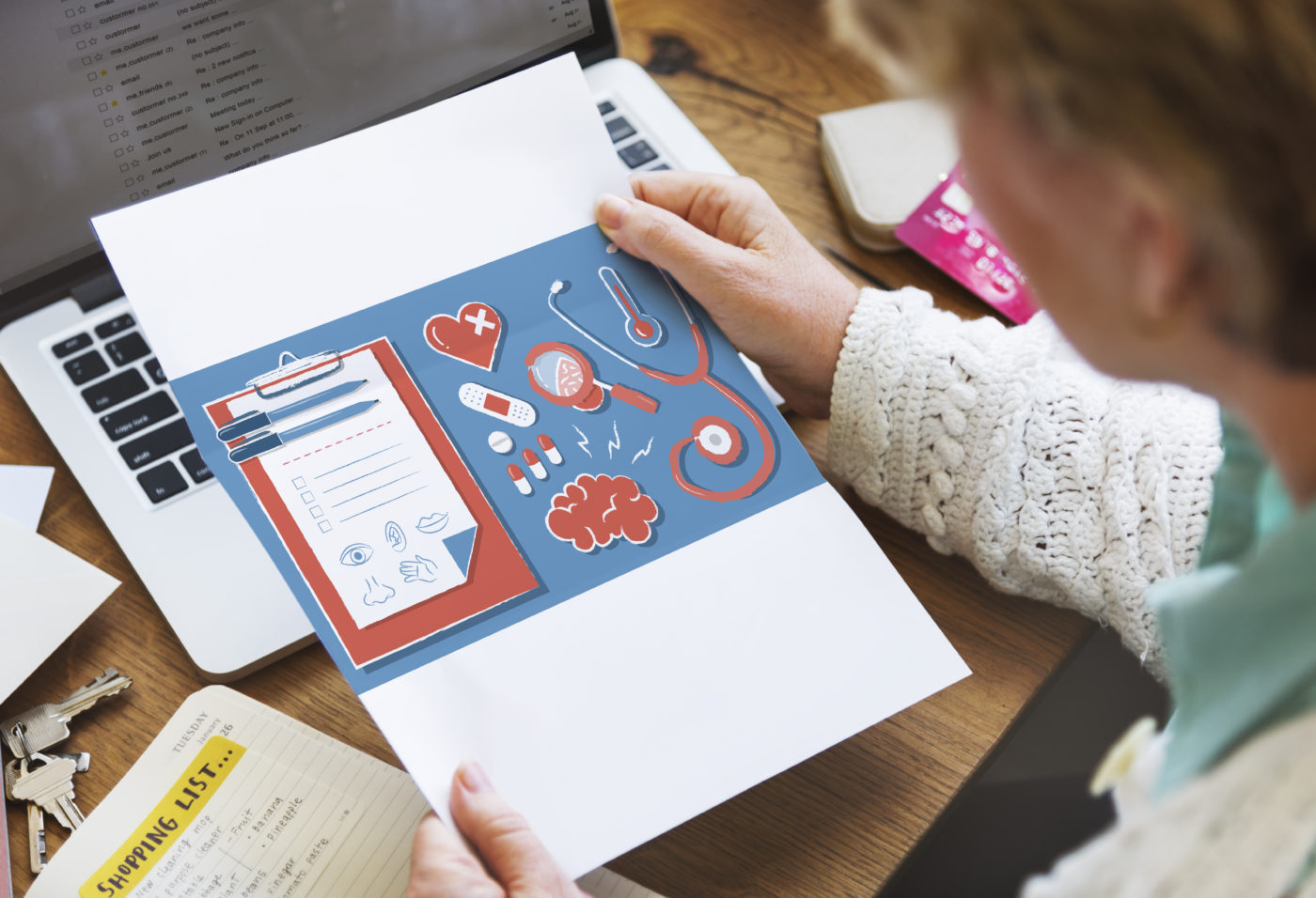 Paper Healthcare Wellness Senior Adult Concept