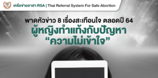 สิทธิยุติการตั้งครรภ์ทำได้ปลอดภัยถูกกฎหมาย ผู้หญิงจะทำอย่างไร